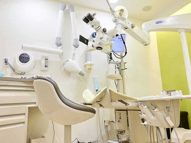横浜市青葉区青葉台の歯医者、うかい歯科医院の個室診療室